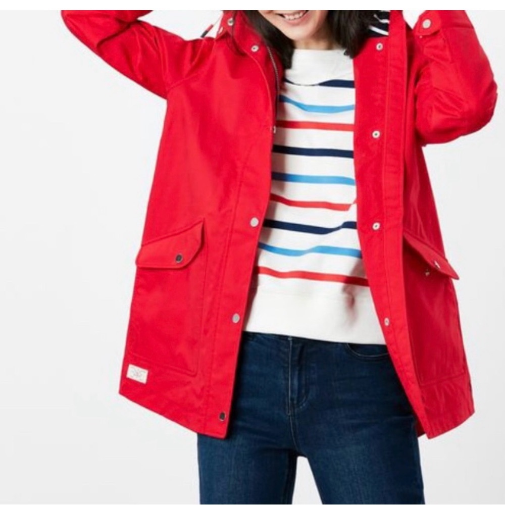 Joules Vibrant Red Hooded Jacket